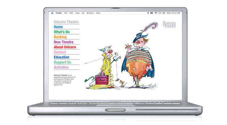 Unicorn Theatre - Website
